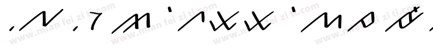 ULU 7 SEGMmENT Regular字体转换